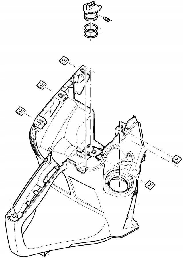 Nd Makita Dolmar Palivová nádrž EK6100, EK6101, PC6112, PC6114