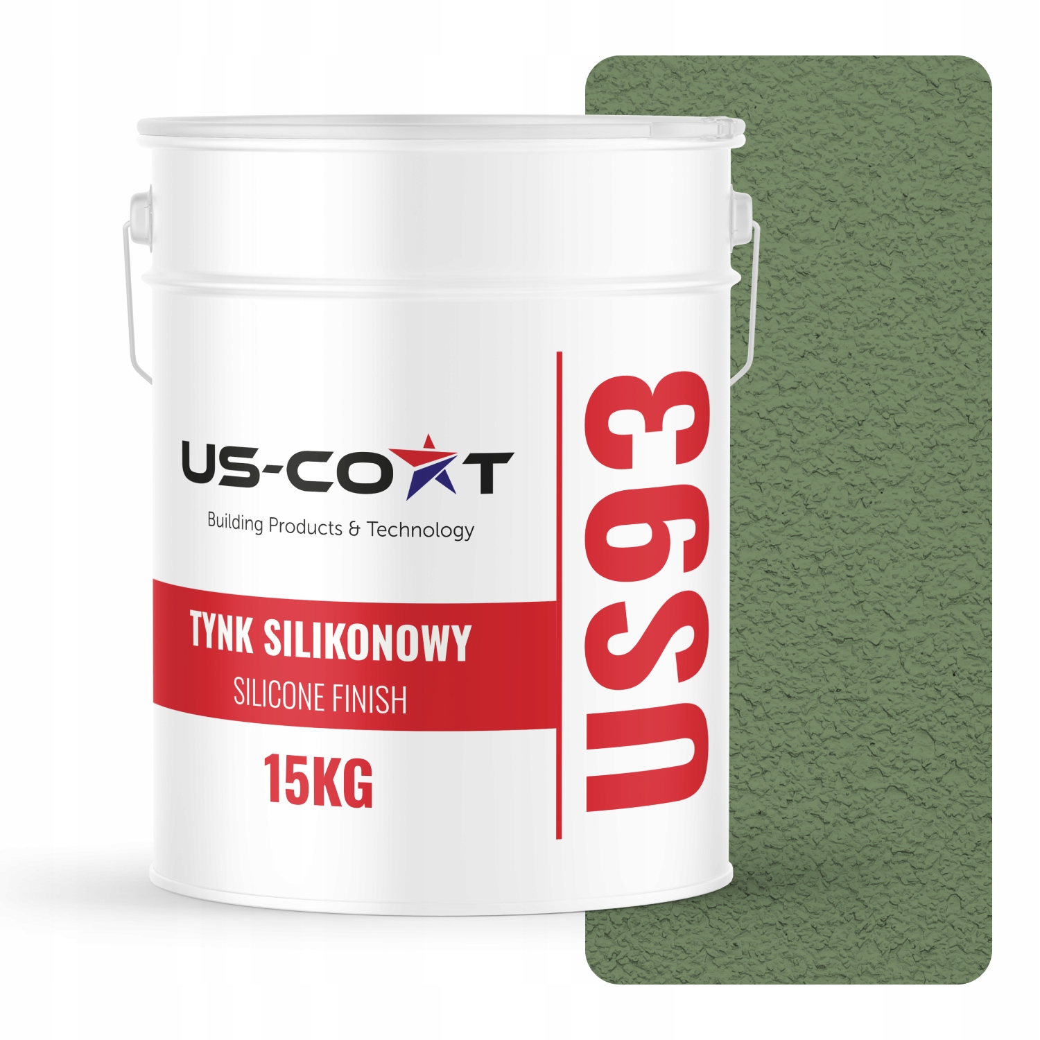 Silikonová Omítka Barva Zelená Tmavá F476 15KG Beránek Granulace 3.0mm