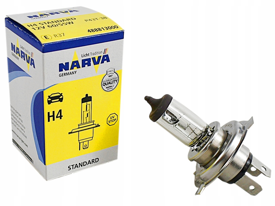 Narva Żarówka H4 Standard 12V 60/55W P43T-38