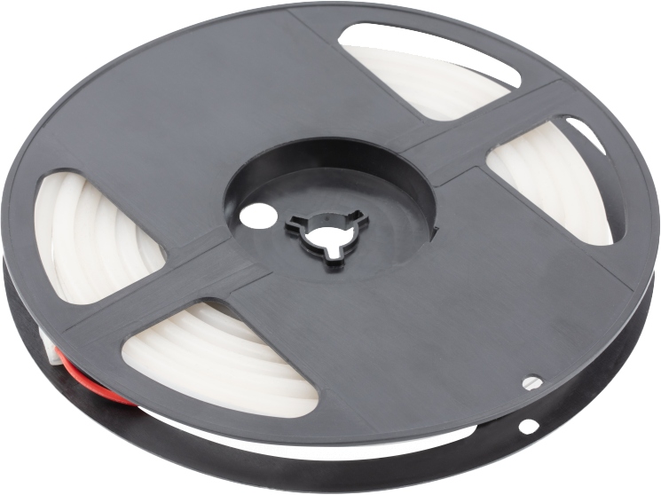 Led Neon flex 12V, 2835, 3200 K, wodoodporny, 8mm, 5m, zaślepki, klipsy