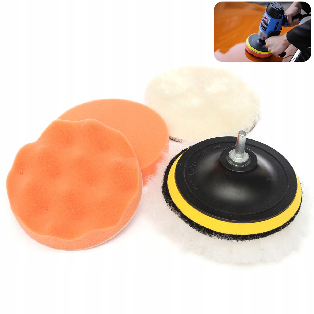 Полировальная накладка 5 дюймов полировка автомобиля из нержавеющей стали