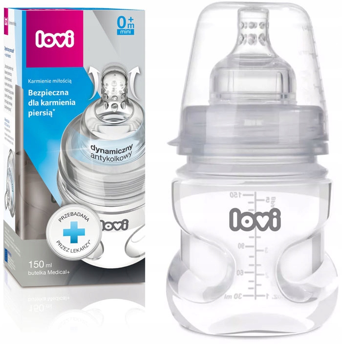 LOVI Butelka MEDICAL+ dynamiczny smoczek 150ml 0m+