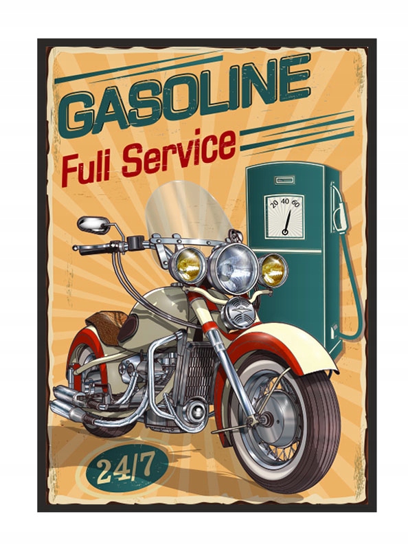 

Obraz Plakat W Ramie 33x43 cm Garaż Motor P1853