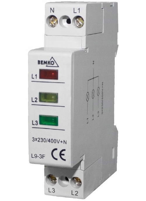 

Lampka Kontrolna 3 Fazy Sygnalizacyjna Wskaźnik