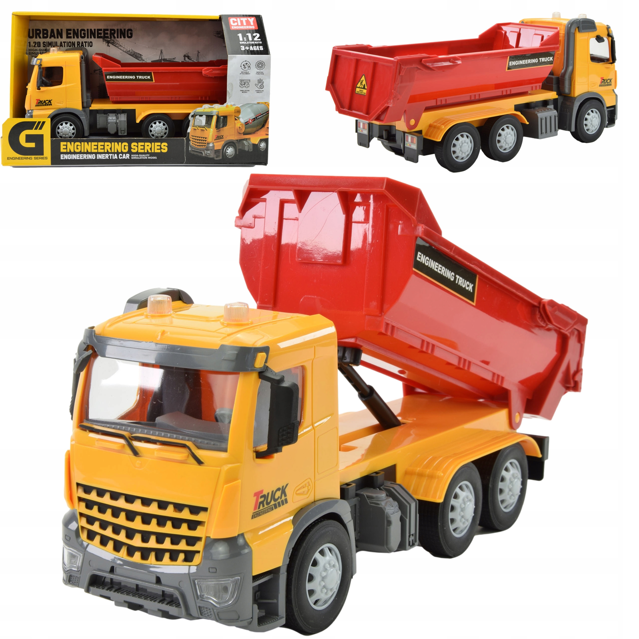 

Duża Ciężarówka Wywrotka Auto Tir Samochód Zabawka