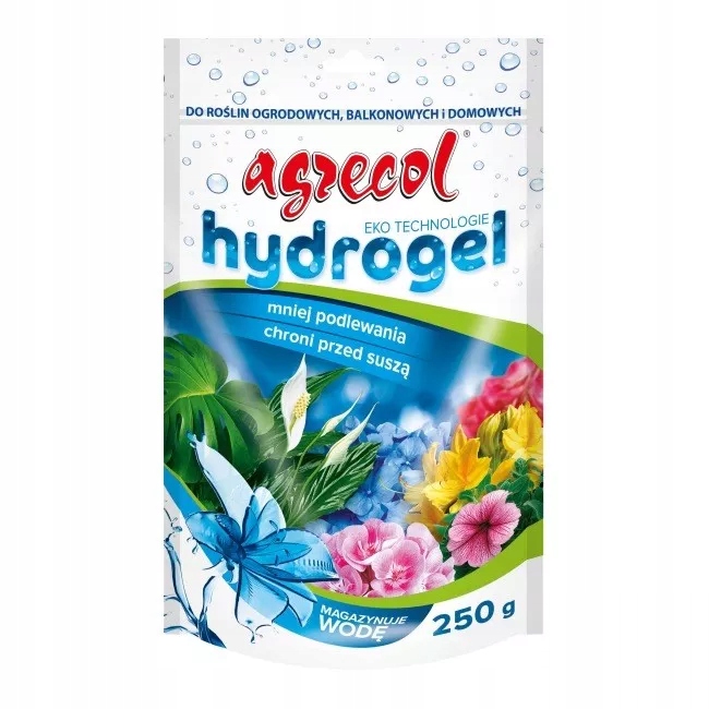 HYDROŻEL 250G UTRZYMUJE WODĘ W PODŁOŻU PRZED SUSZĄ