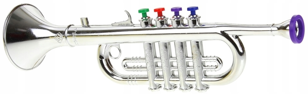 TRĄBKA ZABAWKA INSTRUMENT MUZYCZNY DLA DZIECI Materiał plastik