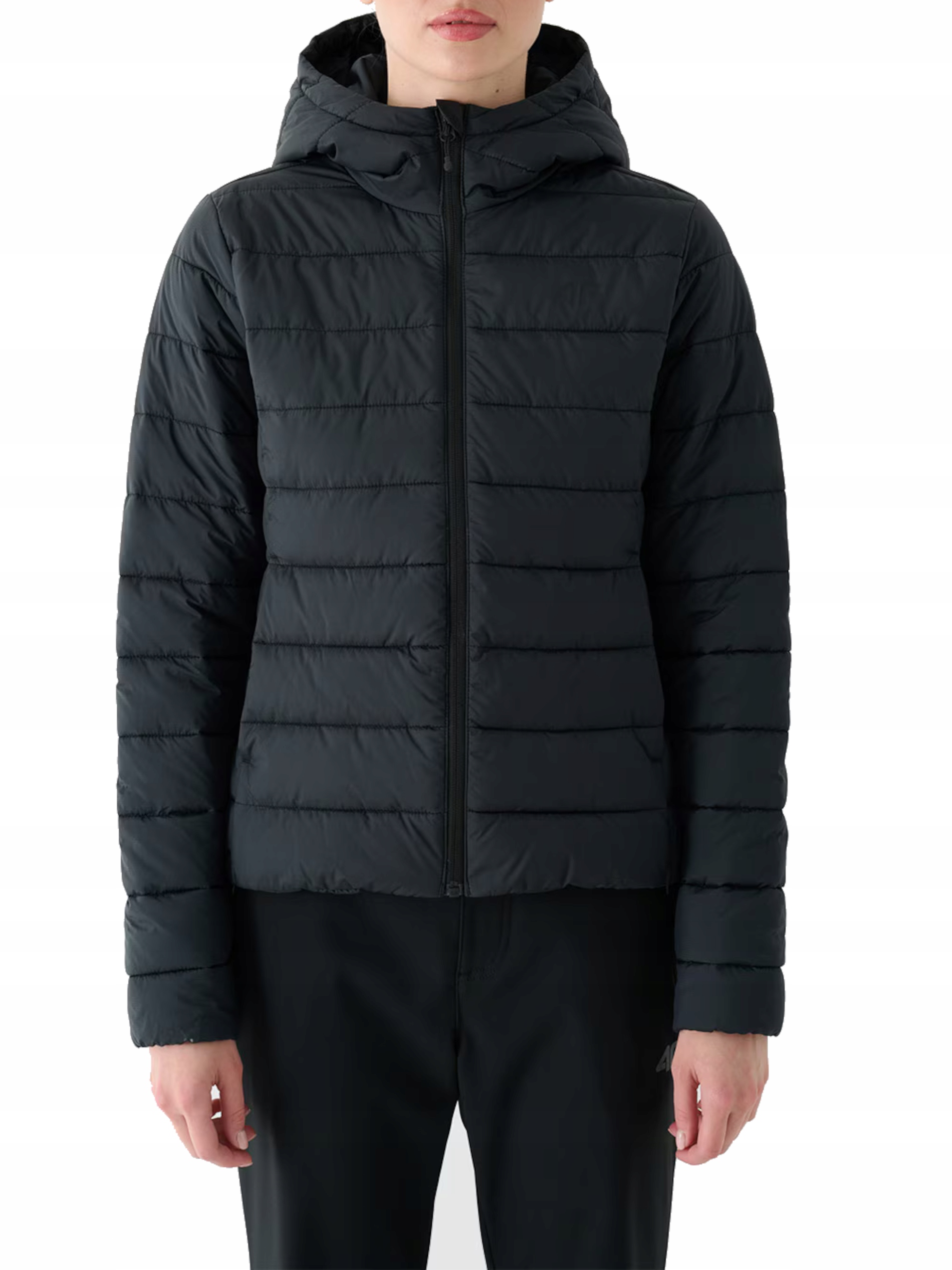 Dámská bunda 4F 4FWSS25TDJAF534-20S s kapucí, prošívaná na jaře a podzim L