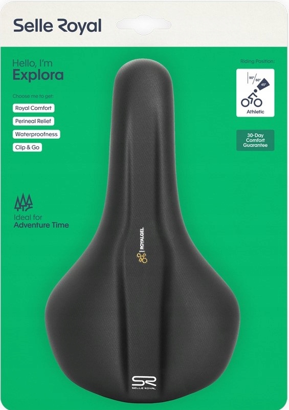 Cyklistické sedlo Selleroyal Explora Athletic 45st. gelové, 379 g