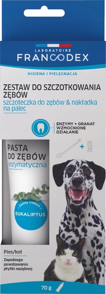 

Francodex zestaw szczoteczka i pasta dla psów