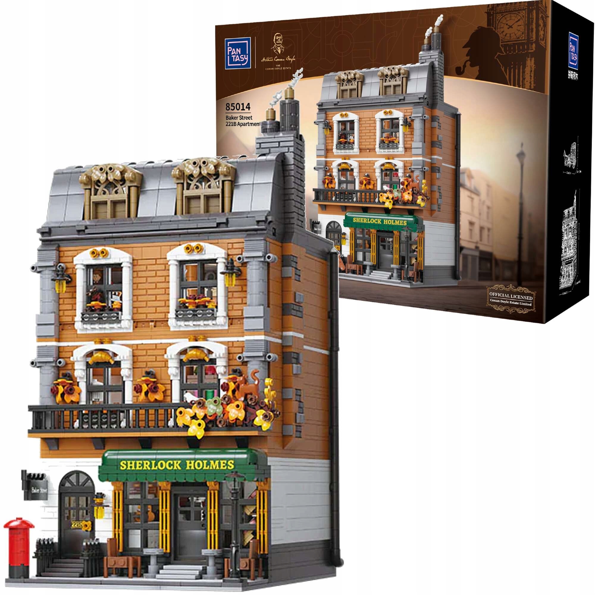 Klocki Licencyjne Pantasy Sherlock Holmes Baker Street 221B 3047 Elem.