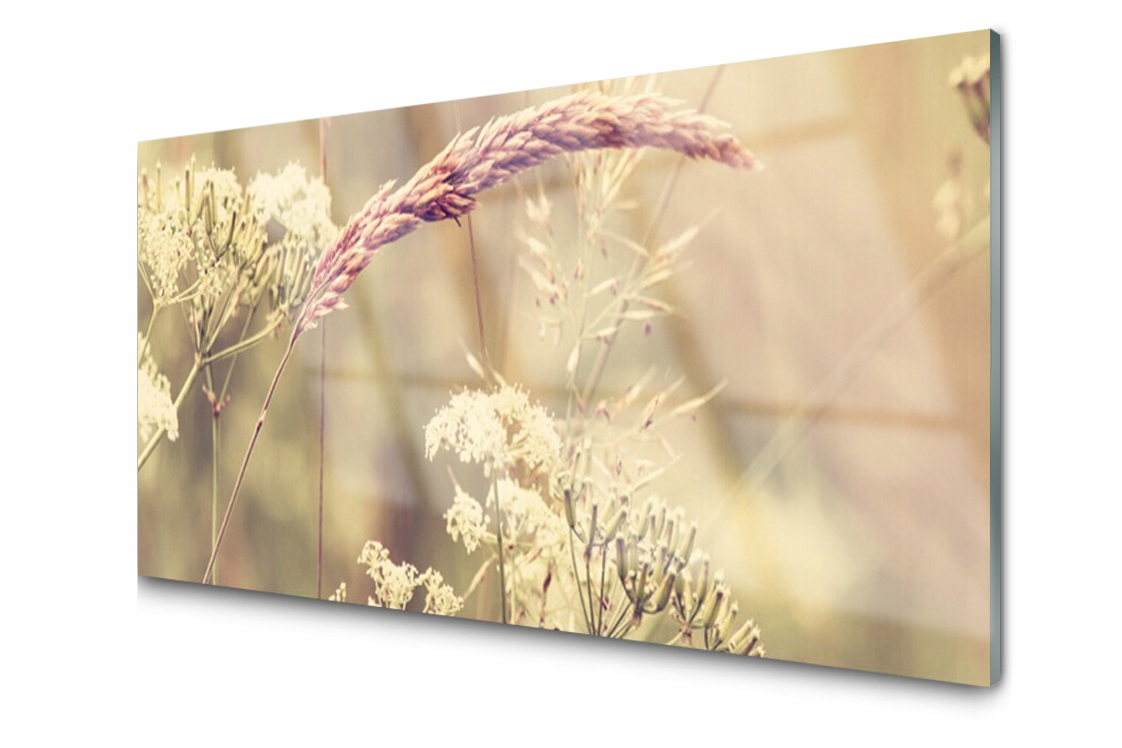 

Panel szklany dekor Dzikie Rośliny 140x70 + Klej