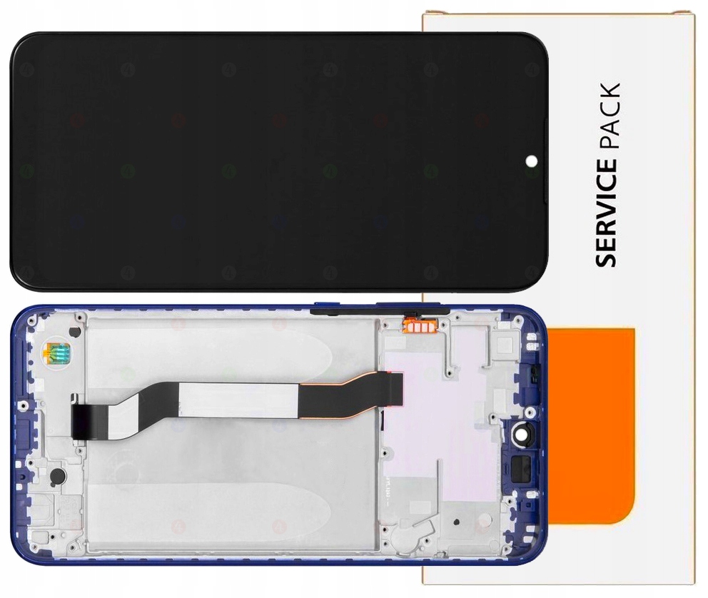 Displej Pro Xiaomi Redmi Note 8T Originál LCD Rámeček Modrý