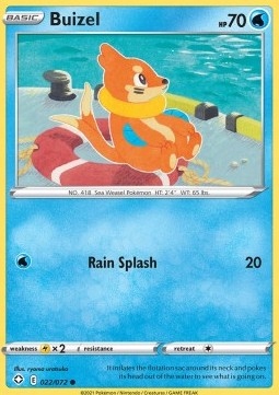 Pokemon Shining Fates 022/072 Buizel