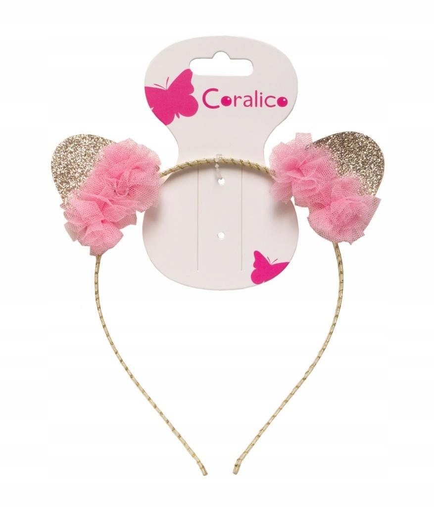 OPASKA Z USZKAMI I KWIATKAMI, CORALICO