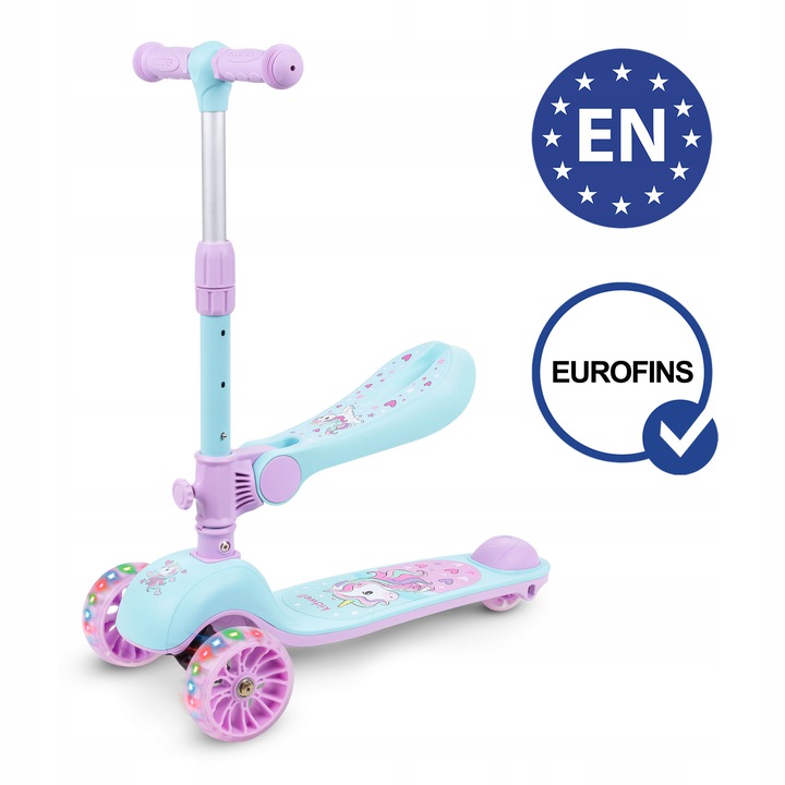 Hulajnoga balansowa 2w1 Kidwell Rimba jeździk LED Liczba kół 3