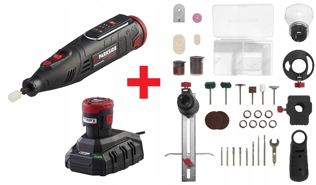 Mini Szlifierka Prosta Frezarka Wiertarka Akumulatorowa Ppfbsa 12 Parkside