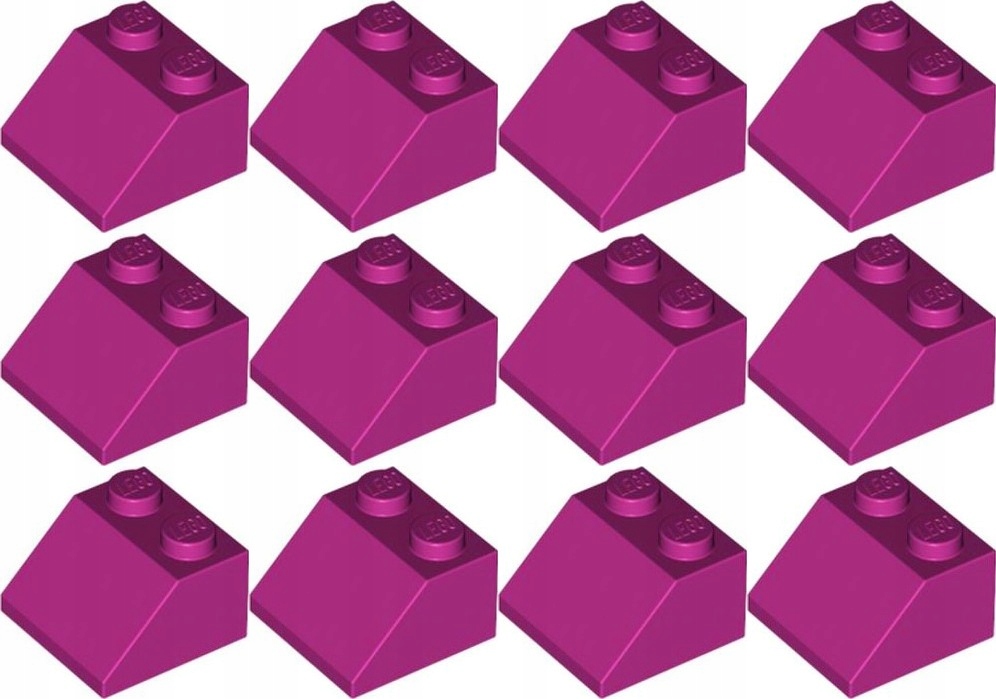 

Lego 3039 Skos 2x2 magenta Nowy (15g) 12 szt.