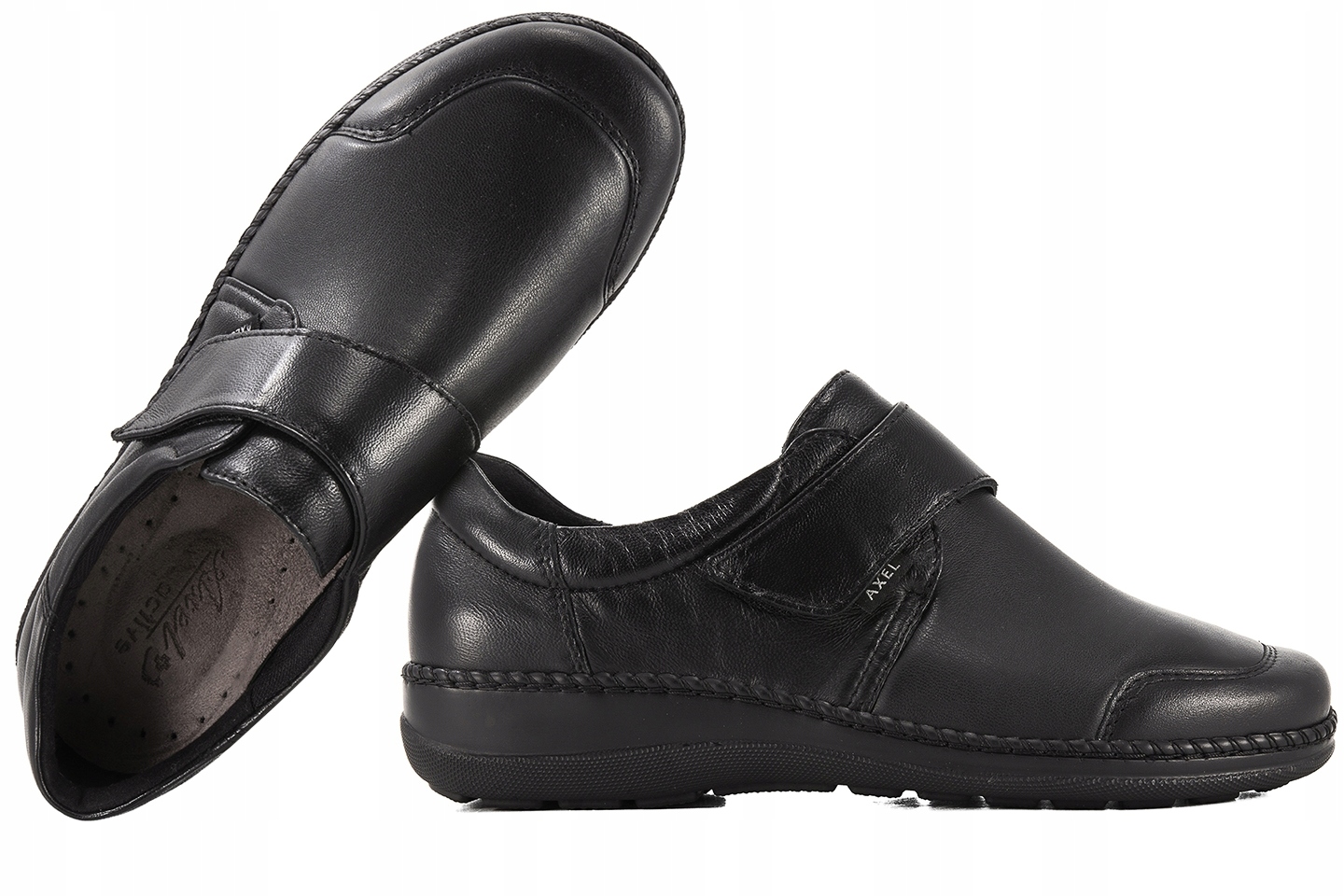 Axel 1705 Comfort Dámské Polobotky Na Haluksy Kůže/stretch Tuhost H Černá