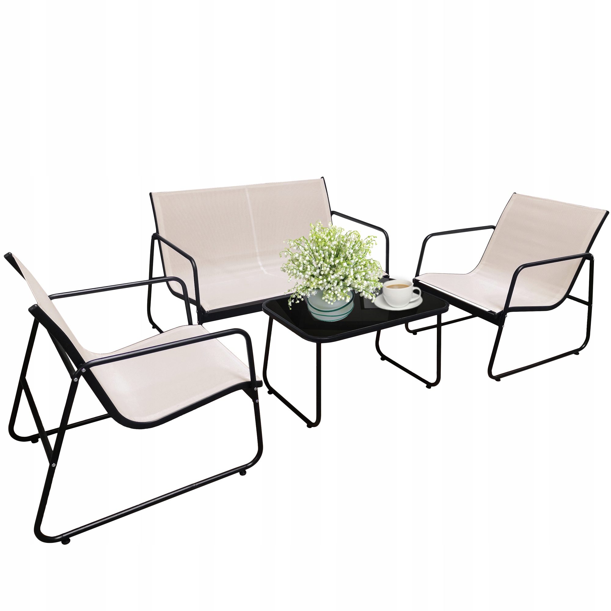 MEBLE DO OGRODU NA BALKON TARAS NUGRI KOMPLET 4