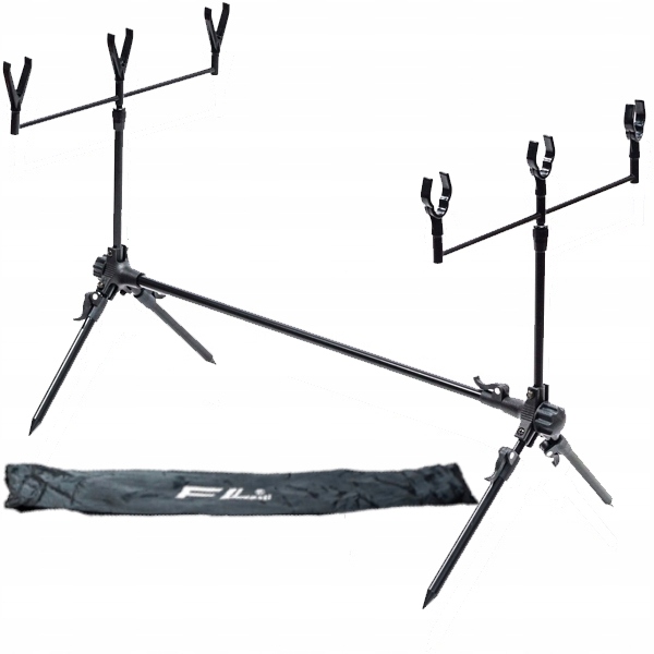 Stanowisko Wędkarskie Karpiowe Gruntowe Stojak 3 Wędki Rod Tri Pod+ Futerał