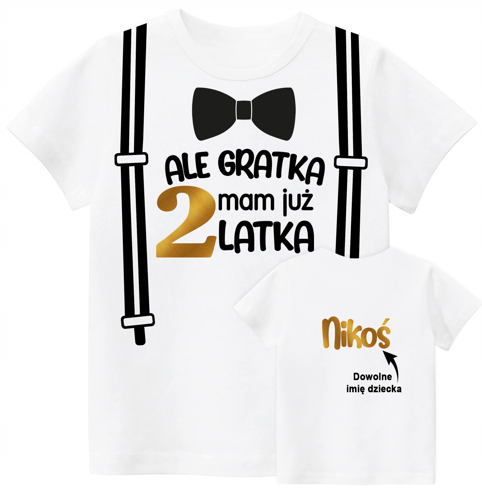 

Koszulka Urodziny Ale Gratka 2 Lata Imię r. 98