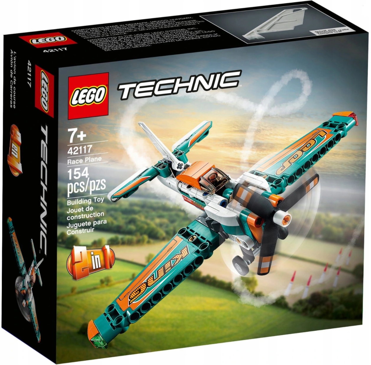 

Lego Technic 42117 Samolot Wyścigowy 2w1 7+
