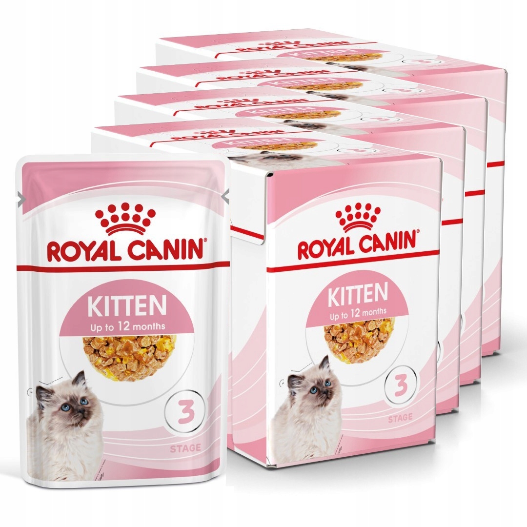Levně Royal Canin Kitten Instinctive 48x85 g Krmivo Vlhké v želé pro koťata