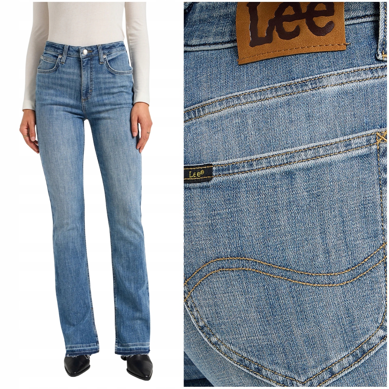 Lee Breese Boot bootcut rozšiřitelné dámské džínové kalhoty W30 L33