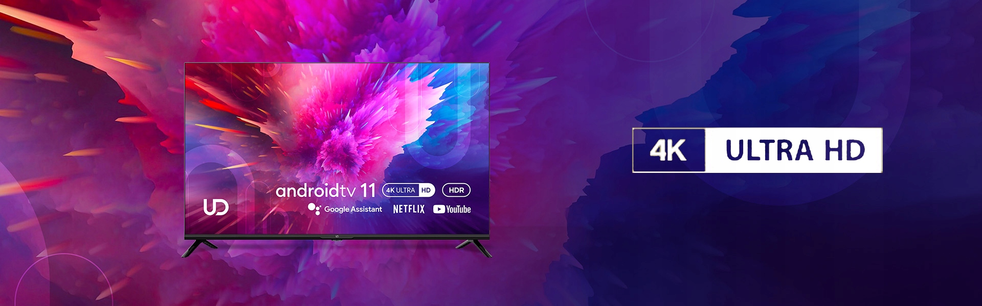 TELEWIZOR UD 43 CALE LED 4K UHD ANDROID SMART TV DVB T T2 HEVC CIENKI Typ telewizora LED