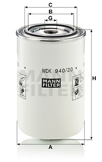 940/20 - ТОПЛИВНЫЙ ФИЛЬТР MANN-FILTER WDK94020