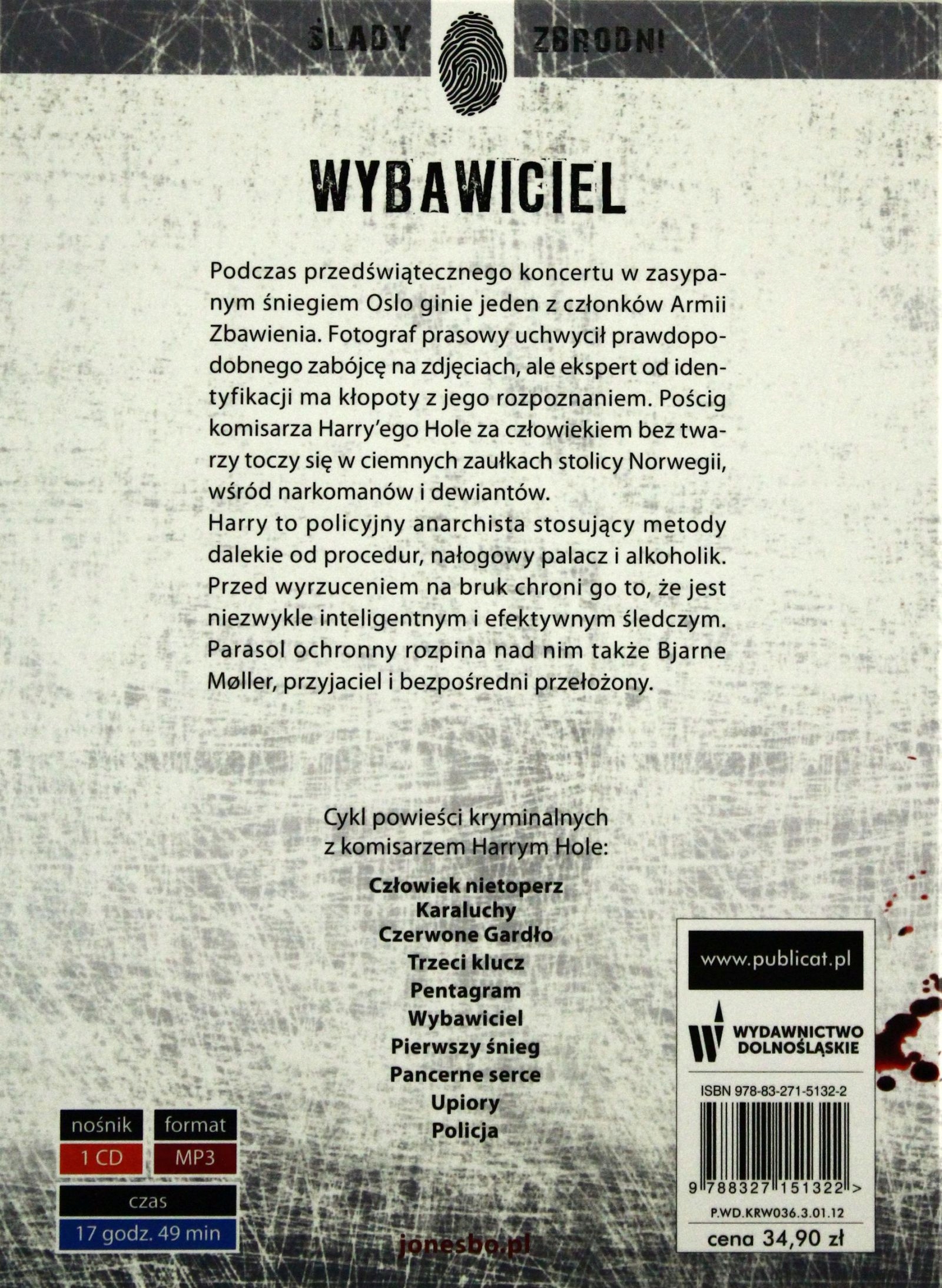 CD MP3 WYBAWICIEL - JO NESBO [AUDIOBOOK] Tytuł Wybawiciel