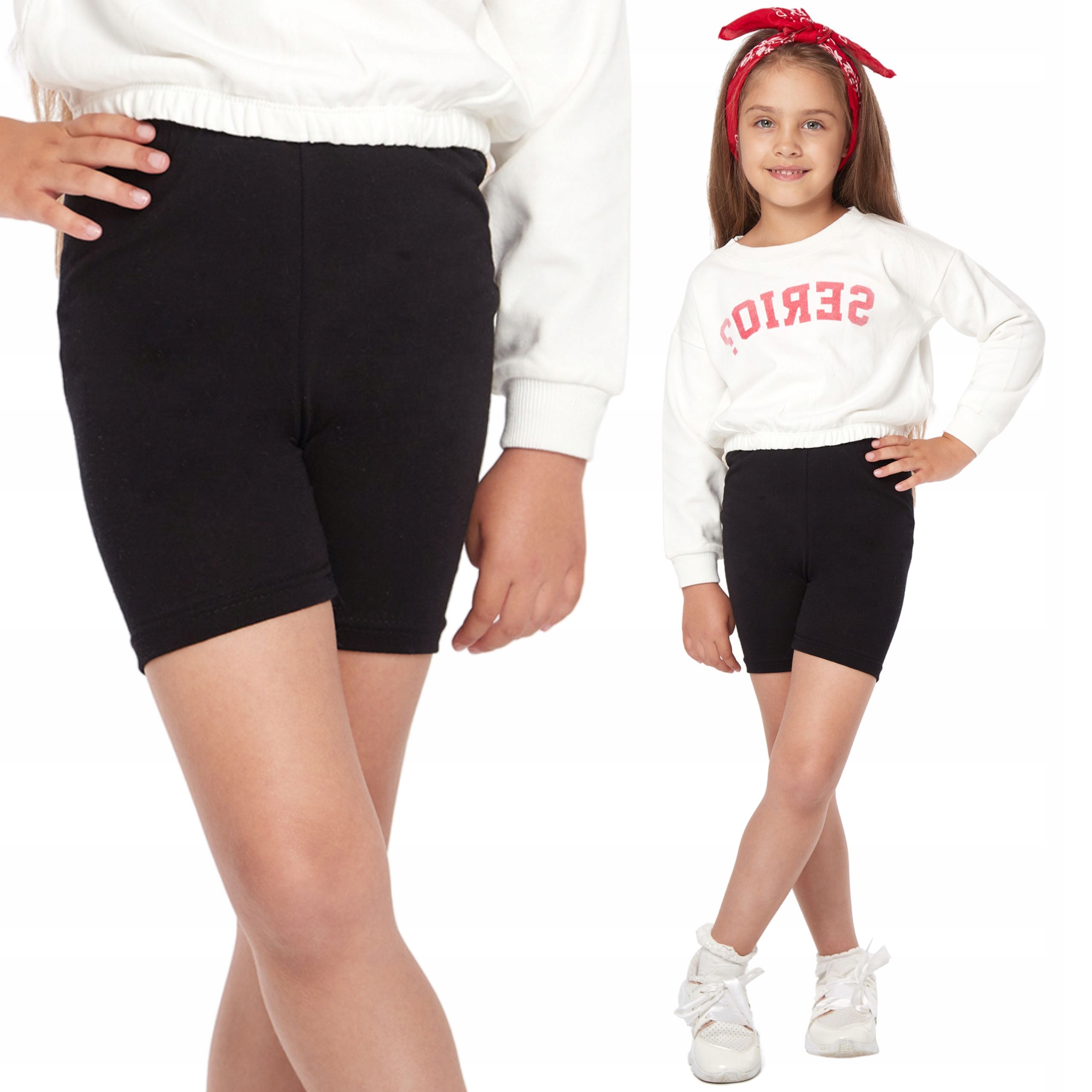

Dziewczęce Legginsy 1/2 Krótkie Szorty Kolarki 158