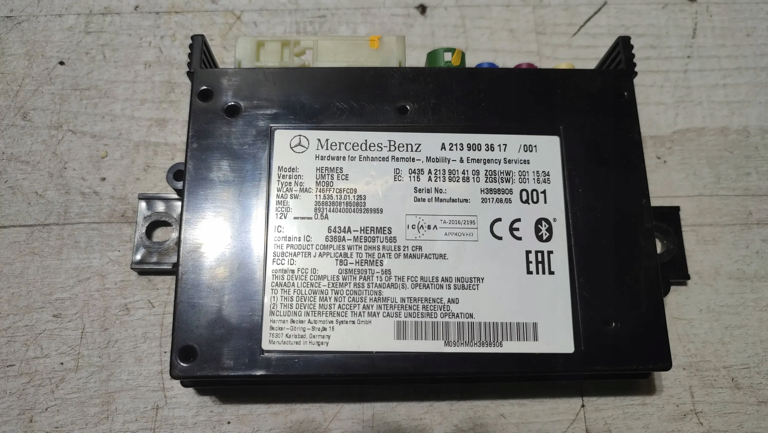 Mercedes-Benz A-classa W176 17r. 1.5cdi control unit module