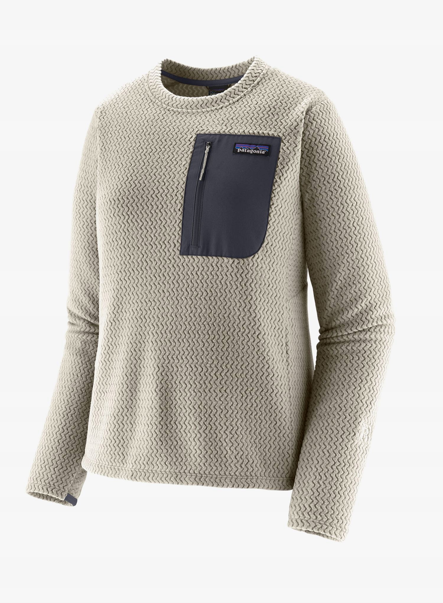 Bluza damska Patagonia R1 Air Crew birch white L