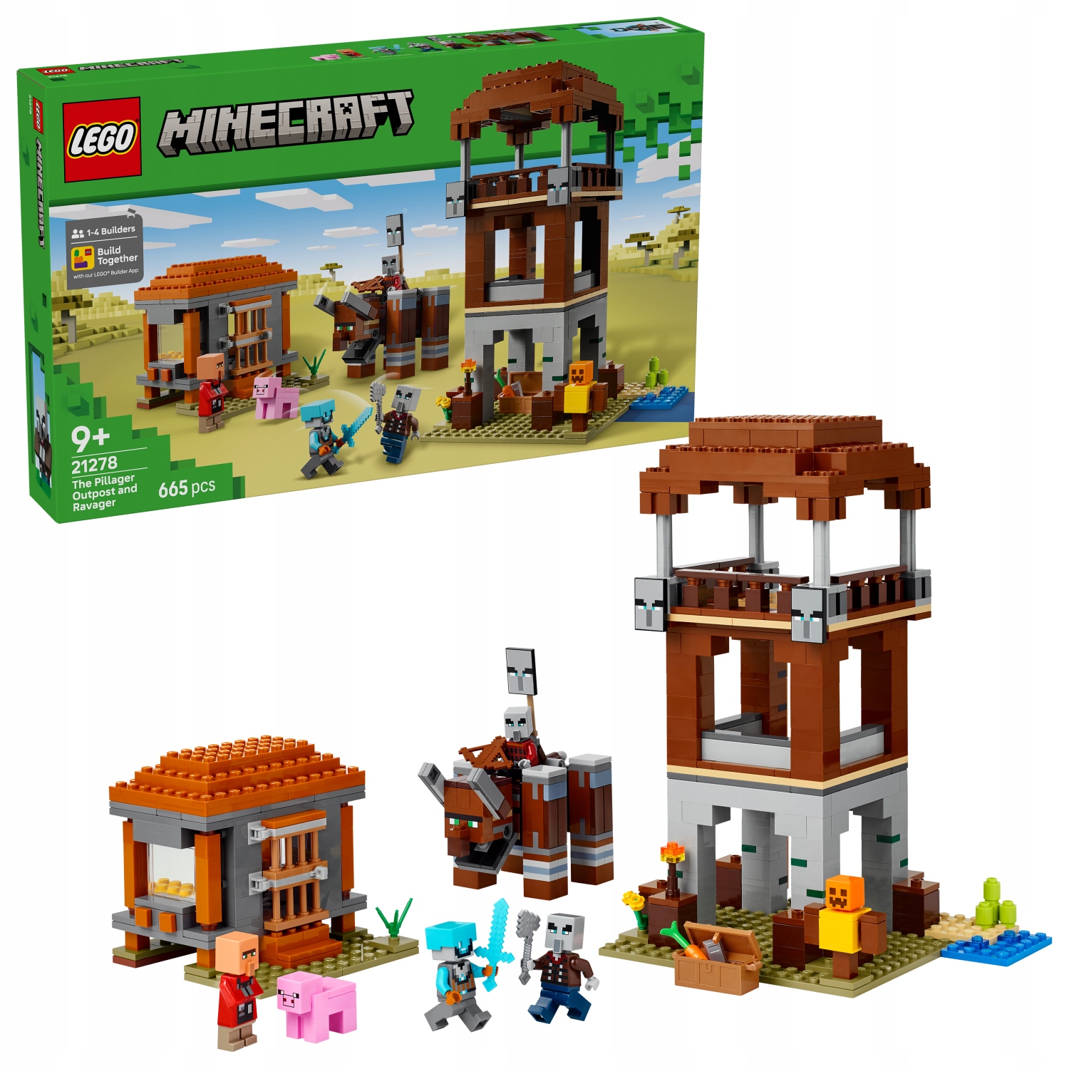 Lego Minecraft 21278 Základna plenitelů a Ničitel