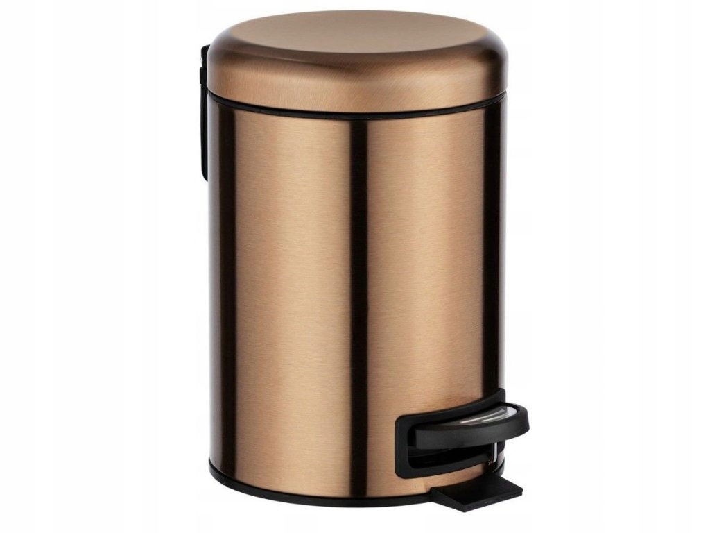 Levně Koupelnový koš Leman, matný měděny, 3L, Wenko