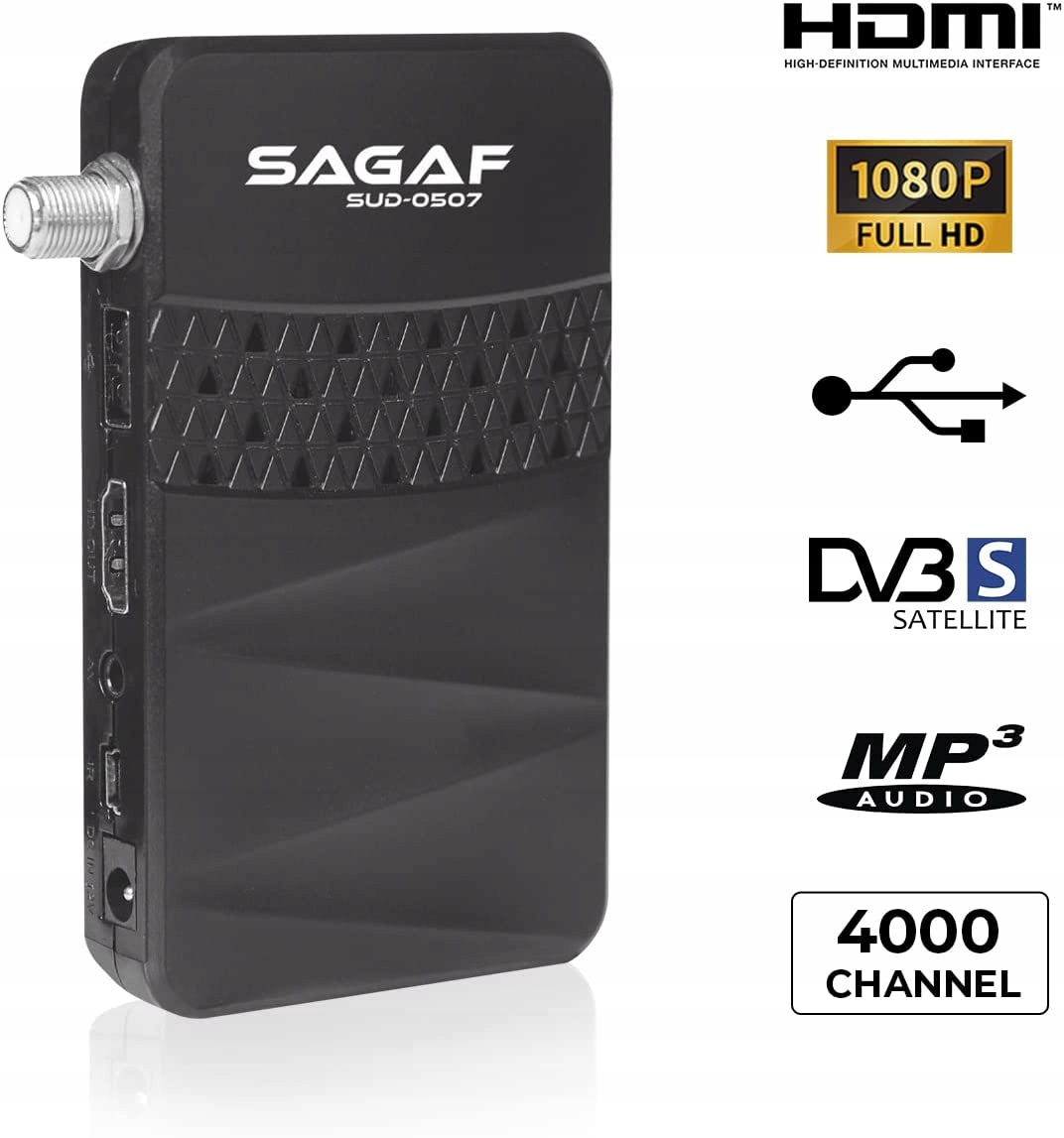 Tuner dekoder Sagaf SUD-0507 Full Hd 1080P Dvb S2 Hdmi