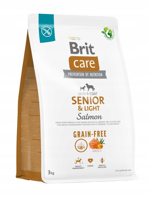 Levně Brit Care Dog Senior & Light s lososem 3 kg