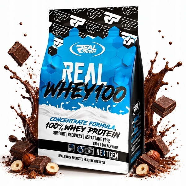 Protein Wpc Real Whey 100 700 G Čokoláda S Ořechem – Real Pharm
