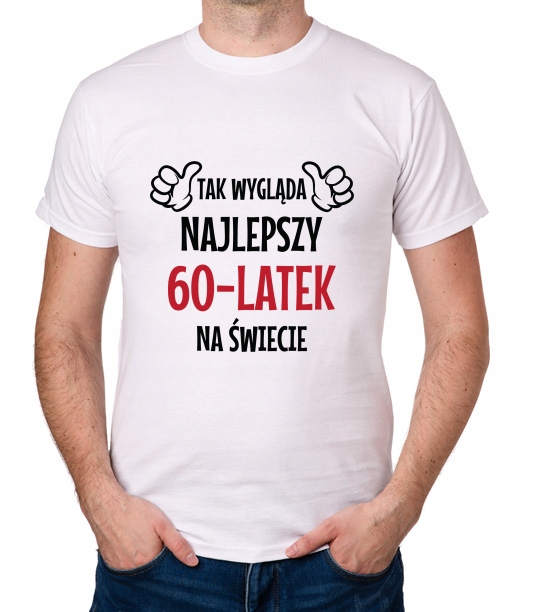

koszulka Najlepszy 60-LATEK 60 Urodziny prezent