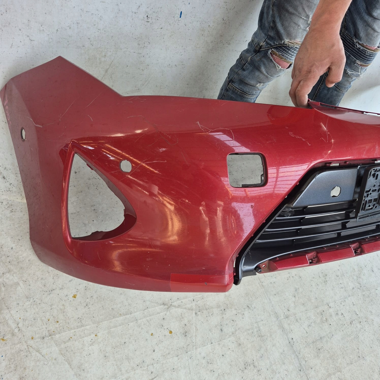 TOYOTA AURIS II 2 12-15 bumper front front PDC