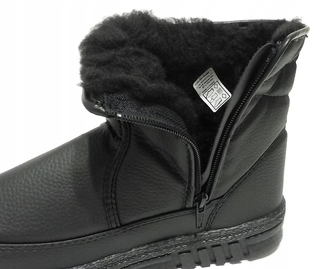 BUTY ZIMOWE MĘSKIE OCIEPLANE TRAPERY NA ZAMEK 42 Marka inna