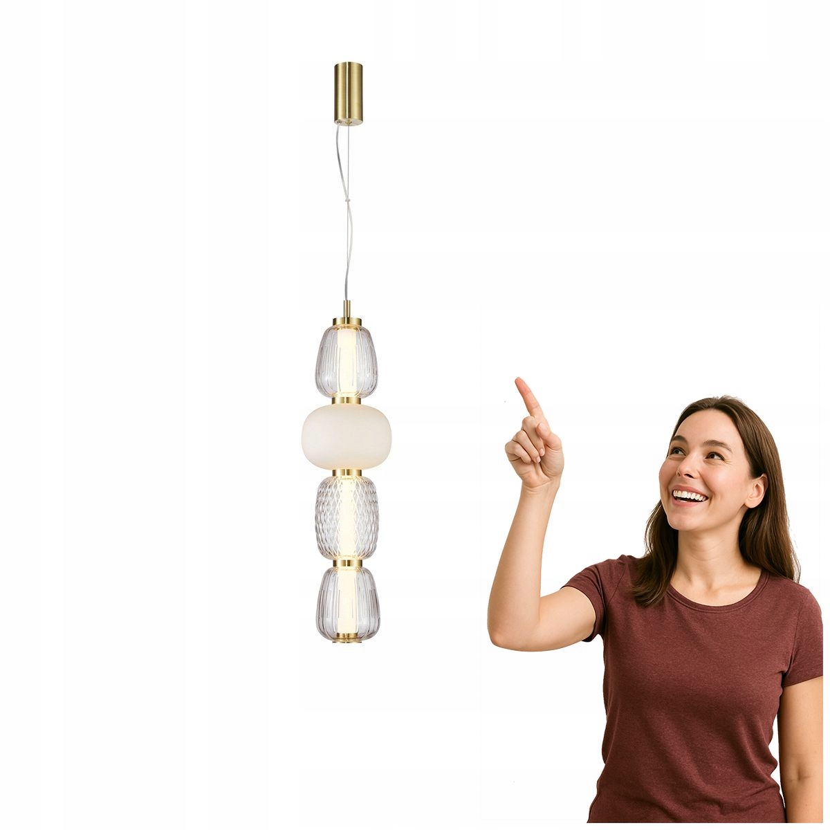 Závěsná Led lampa 32W Eris, moderní design Italux