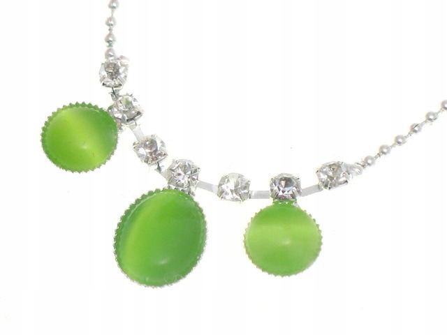 

Łańcuszek z zawieszką z kocim okiem 42cm