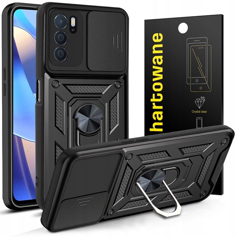 

Etui Pancerne Camring Do Oppo A16 Pełne Szkło