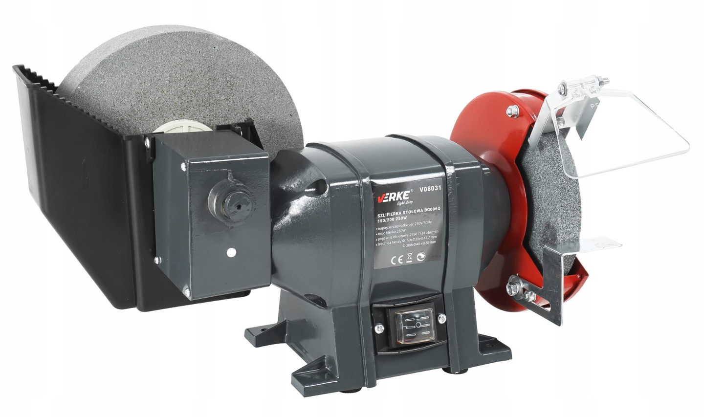 DUZA SZLIFIERKA STOLOWA KAMIENIOWKA 2xTARCZA 200MM Producent code V08031