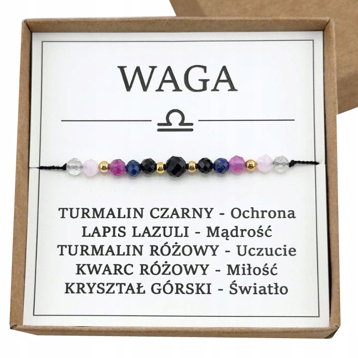 Bransoletka Zodiakalna Waga Znak Zodiaku Dla Wagi