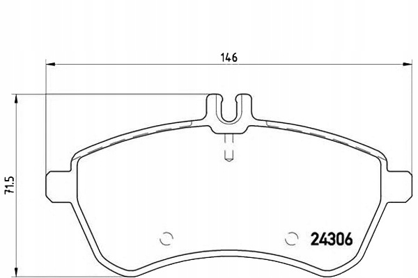 Brembo Brzdové Destičky Mercedes W204 C-klasa 07-13 Asistent řidiče #28