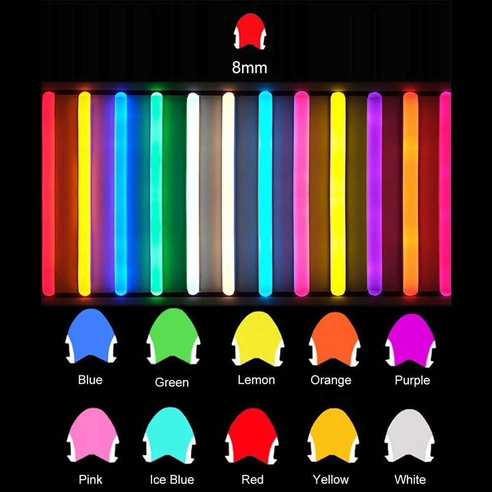 NEON FREZ OSŁONKA BŁĘKITNA 8MM DO TAŚM LED 1M Marka Led Expert